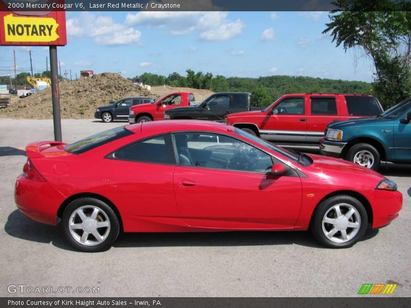 Laser Red Metallic / Graystone 2000 Mercury Cougar V6