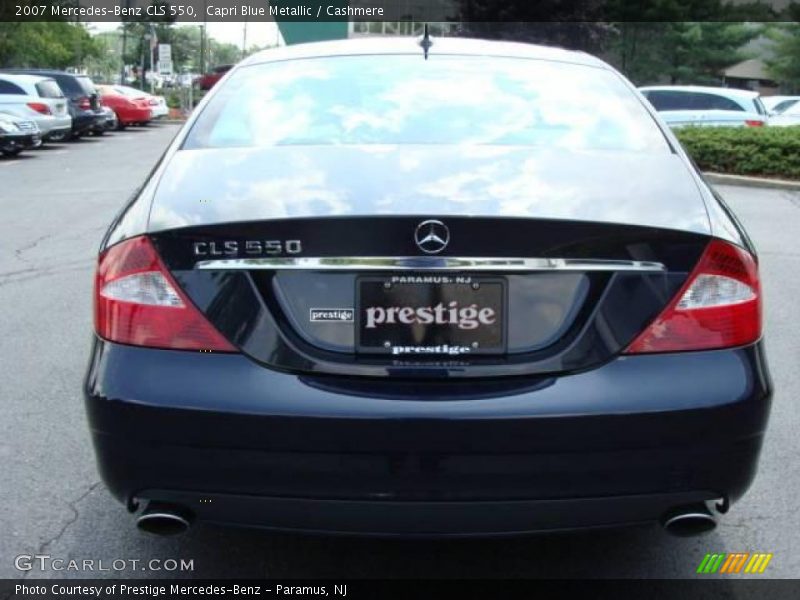 Capri Blue Metallic / Cashmere 2007 Mercedes-Benz CLS 550