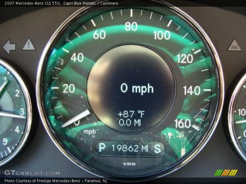 Capri Blue Metallic / Cashmere 2007 Mercedes-Benz CLS 550