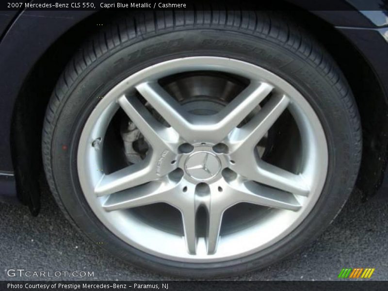 Capri Blue Metallic / Cashmere 2007 Mercedes-Benz CLS 550