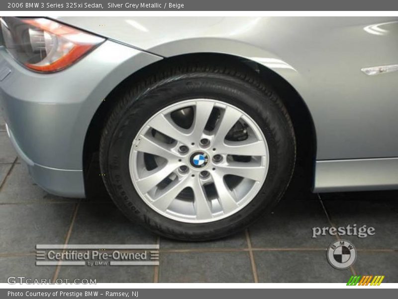 Silver Grey Metallic / Beige 2006 BMW 3 Series 325xi Sedan