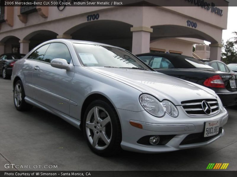 Iridium Silver Metallic / Black 2006 Mercedes-Benz CLK 500 Coupe