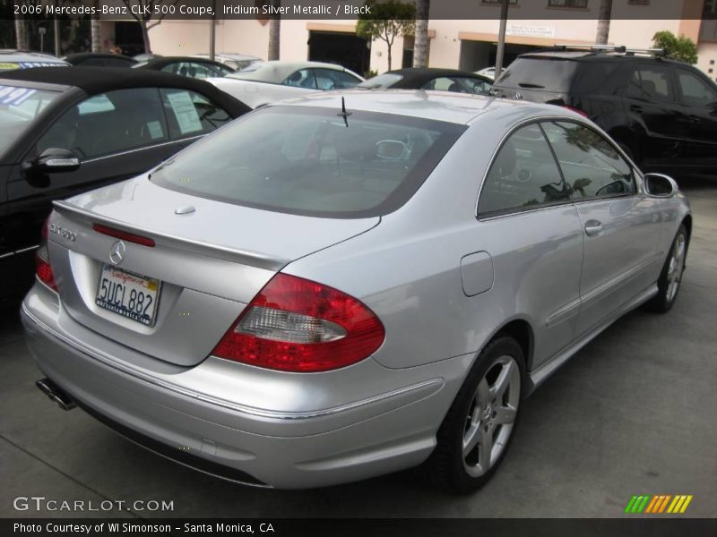 Iridium Silver Metallic / Black 2006 Mercedes-Benz CLK 500 Coupe