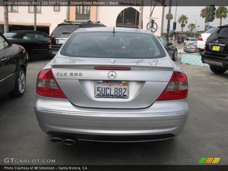 Iridium Silver Metallic / Black 2006 Mercedes-Benz CLK 500 Coupe