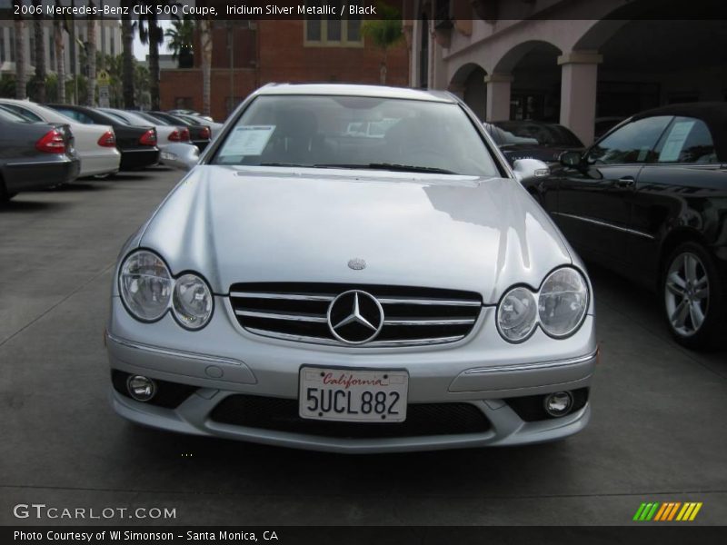Iridium Silver Metallic / Black 2006 Mercedes-Benz CLK 500 Coupe