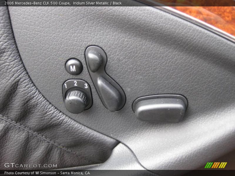 Iridium Silver Metallic / Black 2006 Mercedes-Benz CLK 500 Coupe