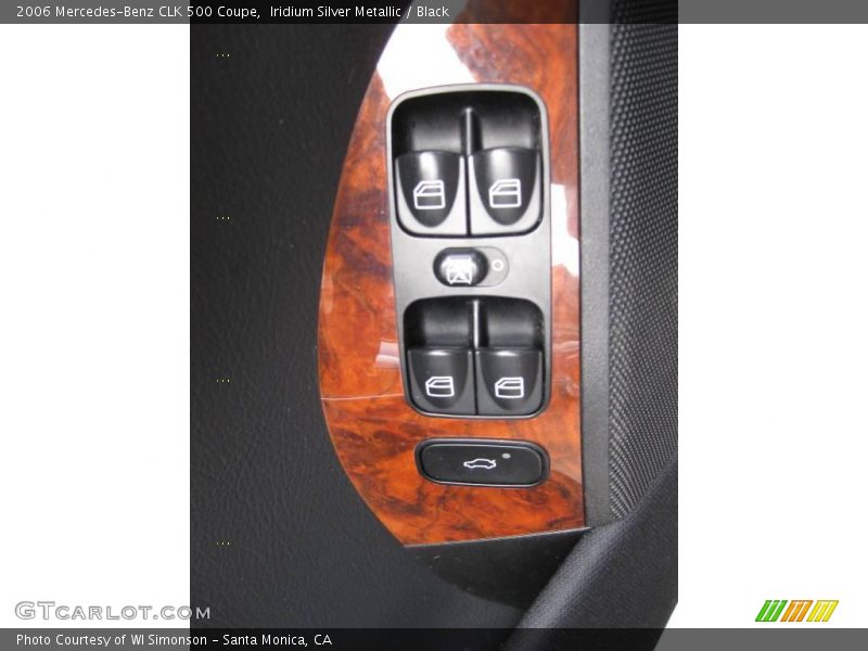 Iridium Silver Metallic / Black 2006 Mercedes-Benz CLK 500 Coupe