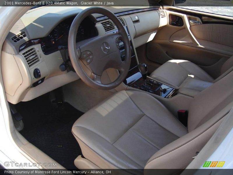 Glacier White / Java 2001 Mercedes-Benz E 320 4Matic Wagon