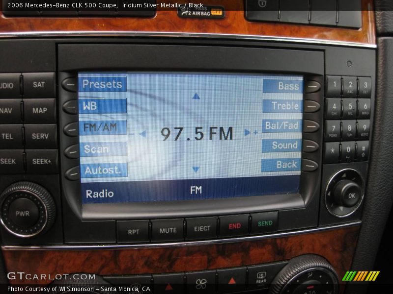 Iridium Silver Metallic / Black 2006 Mercedes-Benz CLK 500 Coupe