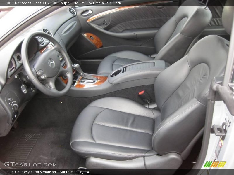 Iridium Silver Metallic / Black 2006 Mercedes-Benz CLK 500 Coupe