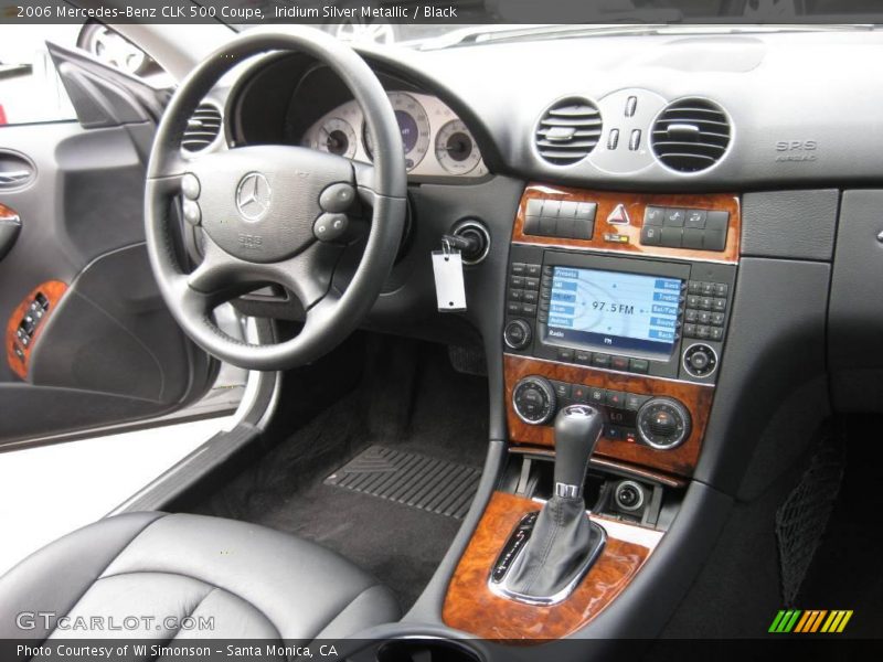 Iridium Silver Metallic / Black 2006 Mercedes-Benz CLK 500 Coupe