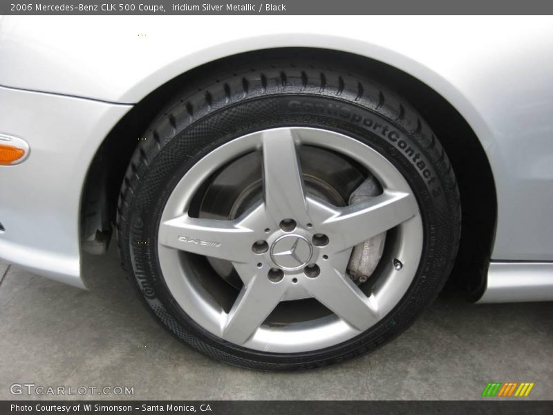Iridium Silver Metallic / Black 2006 Mercedes-Benz CLK 500 Coupe