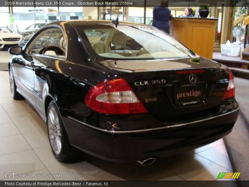 Obsidian Black Metallic / Stone 2009 Mercedes-Benz CLK 350 Coupe