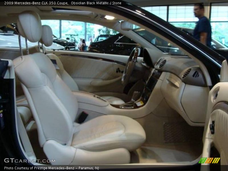 Obsidian Black Metallic / Stone 2009 Mercedes-Benz CLK 350 Coupe