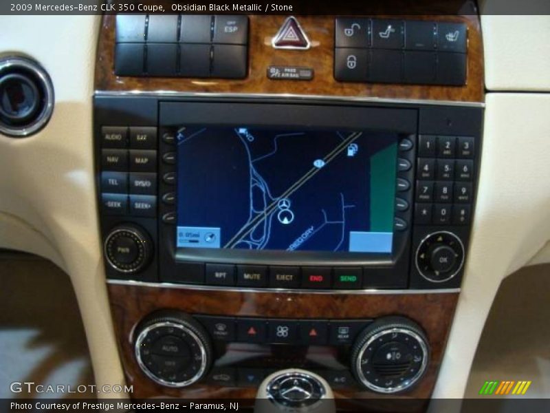 Obsidian Black Metallic / Stone 2009 Mercedes-Benz CLK 350 Coupe