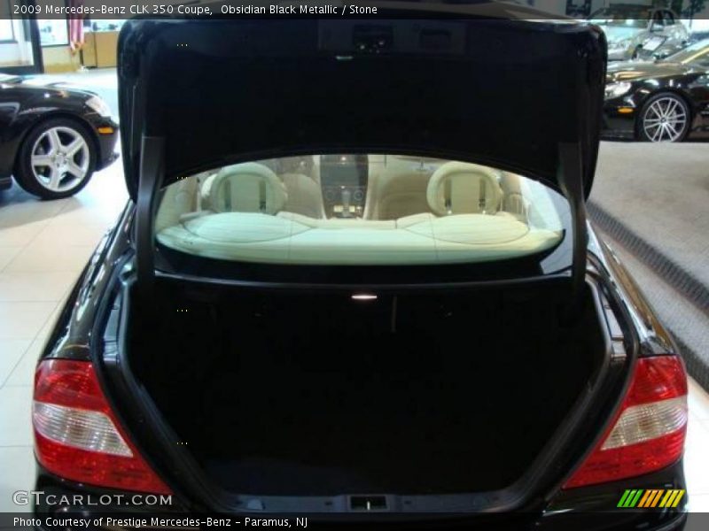 Obsidian Black Metallic / Stone 2009 Mercedes-Benz CLK 350 Coupe