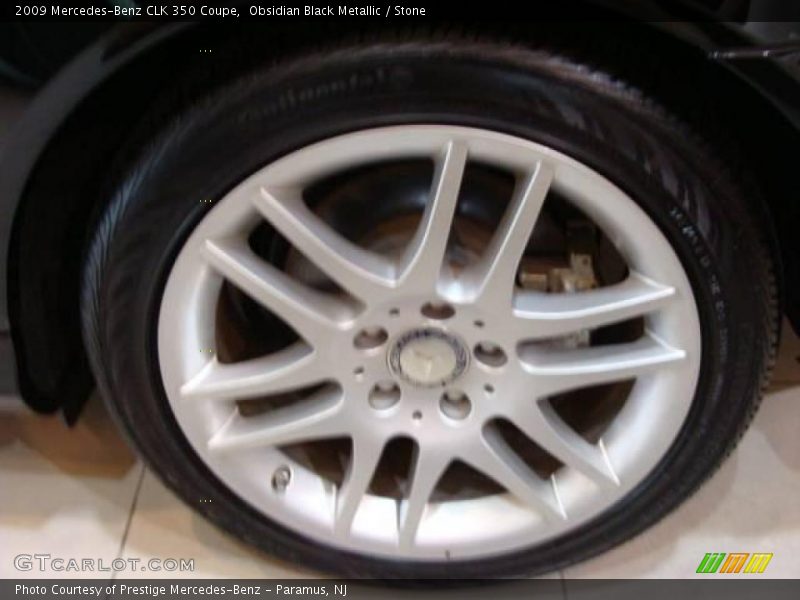 Obsidian Black Metallic / Stone 2009 Mercedes-Benz CLK 350 Coupe