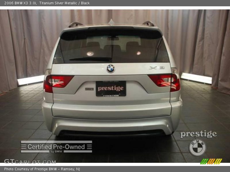 Titanium Silver Metallic / Black 2006 BMW X3 3.0i