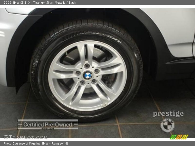 Titanium Silver Metallic / Black 2006 BMW X3 3.0i