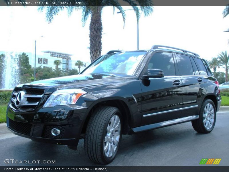 Black / Black 2010 Mercedes-Benz GLK 350