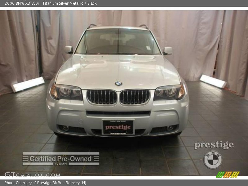 Titanium Silver Metallic / Black 2006 BMW X3 3.0i