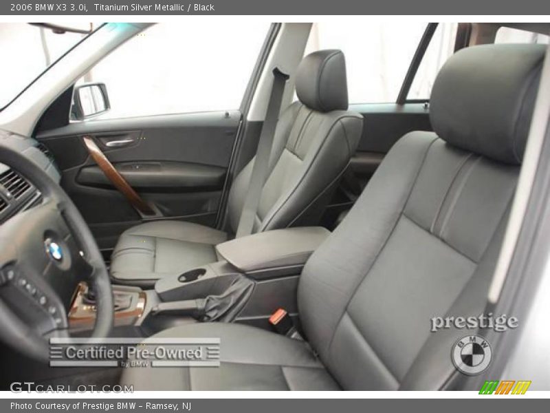 Titanium Silver Metallic / Black 2006 BMW X3 3.0i