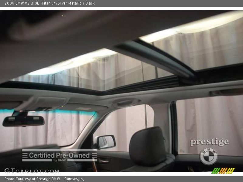 Titanium Silver Metallic / Black 2006 BMW X3 3.0i