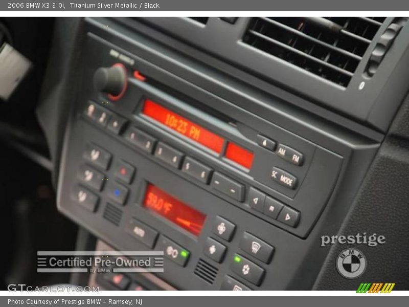 Titanium Silver Metallic / Black 2006 BMW X3 3.0i