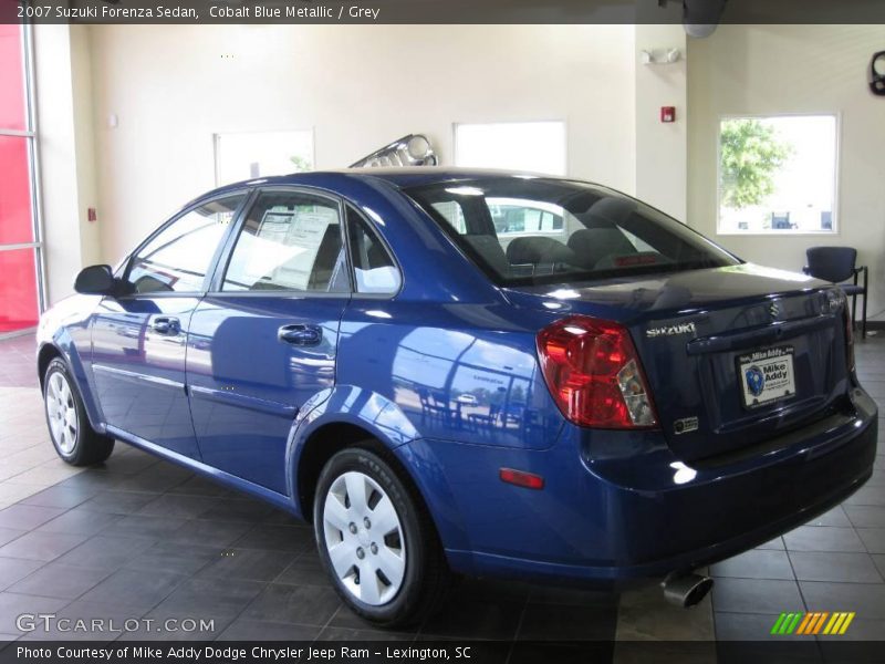 Cobalt Blue Metallic / Grey 2007 Suzuki Forenza Sedan