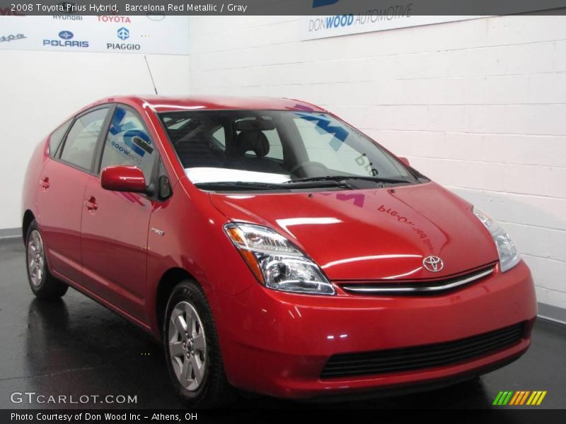 Barcelona Red Metallic / Gray 2008 Toyota Prius Hybrid