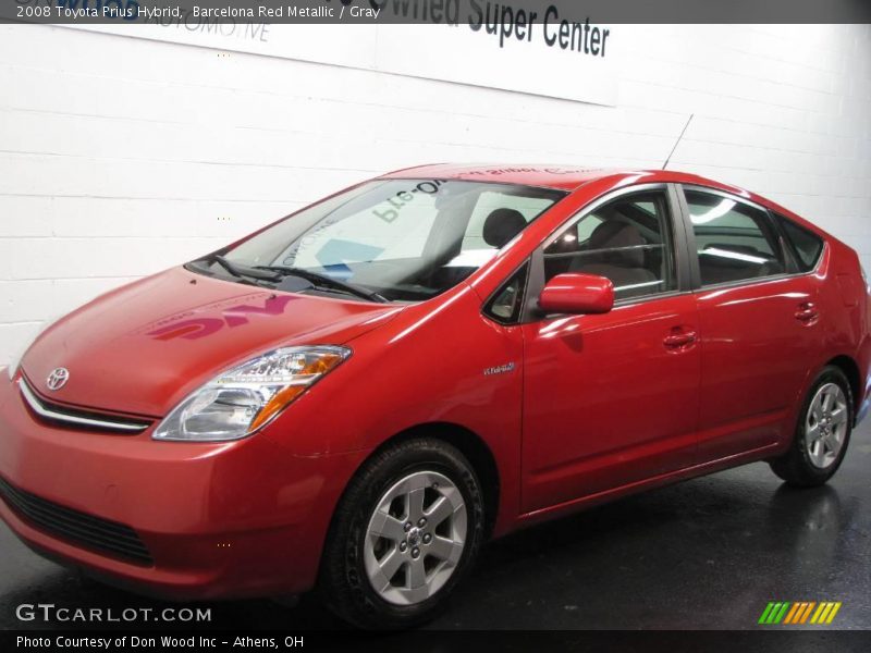 Barcelona Red Metallic / Gray 2008 Toyota Prius Hybrid
