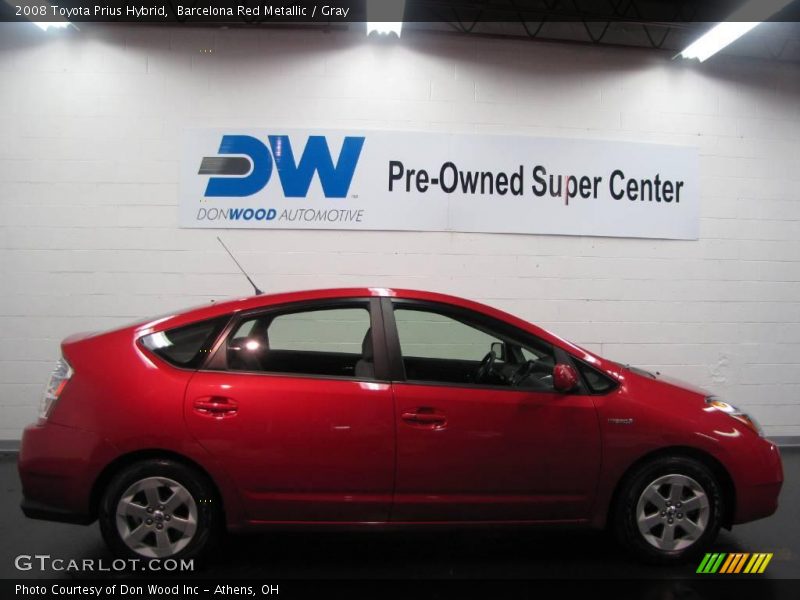Barcelona Red Metallic / Gray 2008 Toyota Prius Hybrid