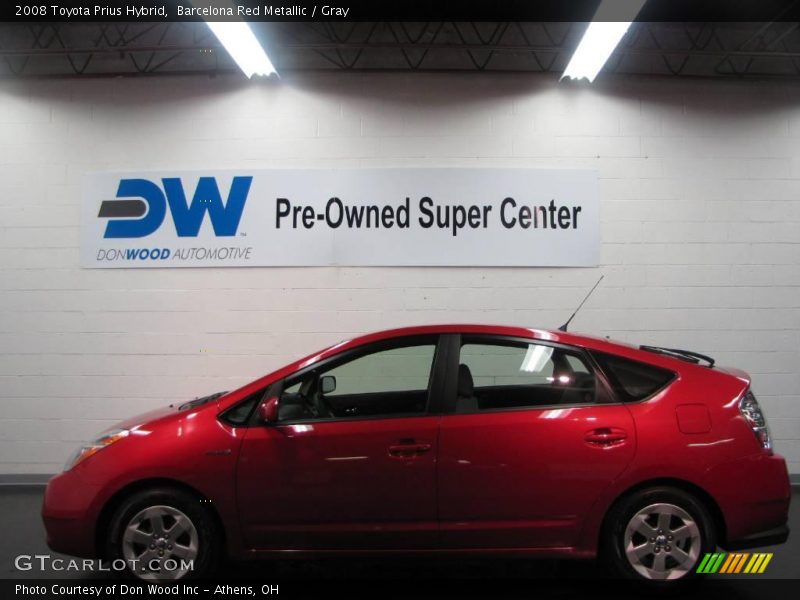 Barcelona Red Metallic / Gray 2008 Toyota Prius Hybrid