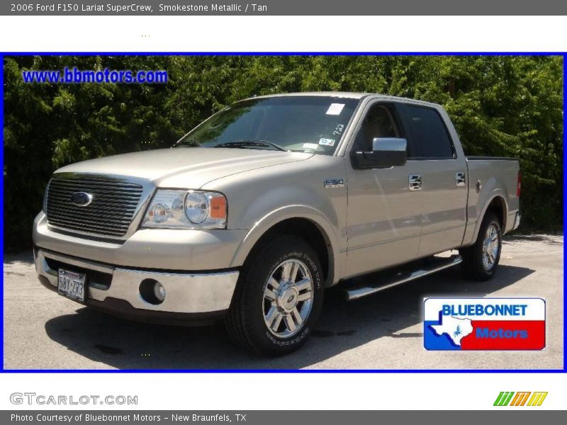 Smokestone Metallic / Tan 2006 Ford F150 Lariat SuperCrew