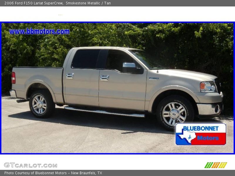 Smokestone Metallic / Tan 2006 Ford F150 Lariat SuperCrew