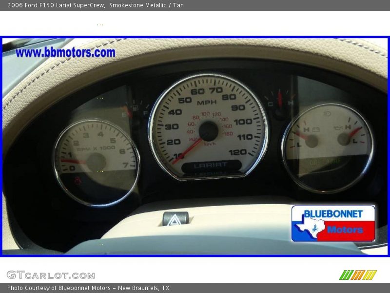 Smokestone Metallic / Tan 2006 Ford F150 Lariat SuperCrew