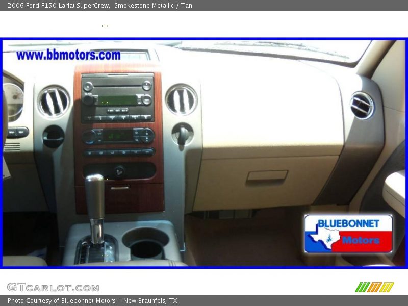Smokestone Metallic / Tan 2006 Ford F150 Lariat SuperCrew