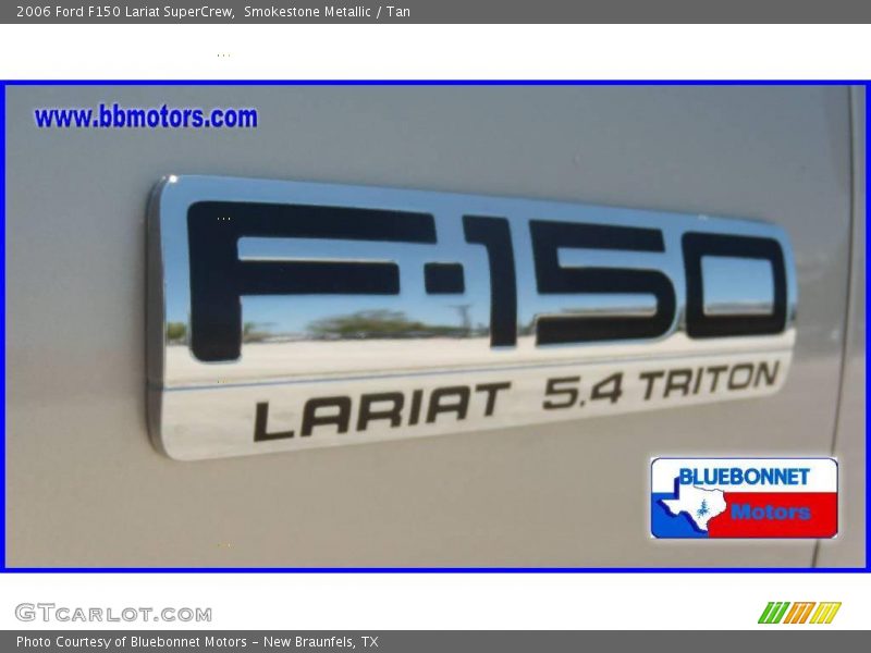 Smokestone Metallic / Tan 2006 Ford F150 Lariat SuperCrew