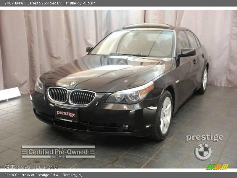 Jet Black / Auburn 2007 BMW 5 Series 525xi Sedan