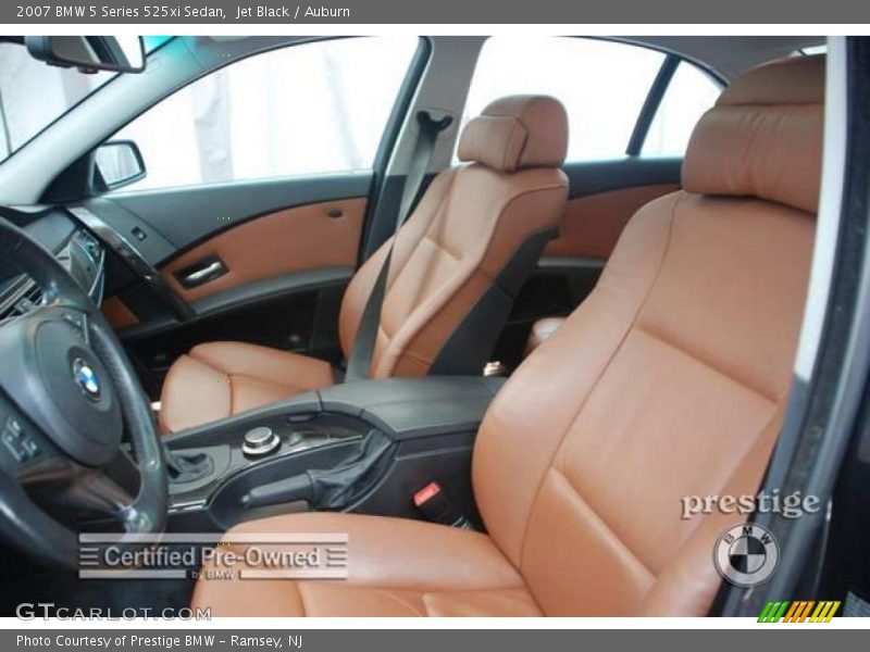 Jet Black / Auburn 2007 BMW 5 Series 525xi Sedan