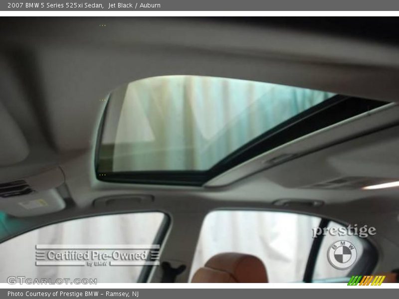 Jet Black / Auburn 2007 BMW 5 Series 525xi Sedan