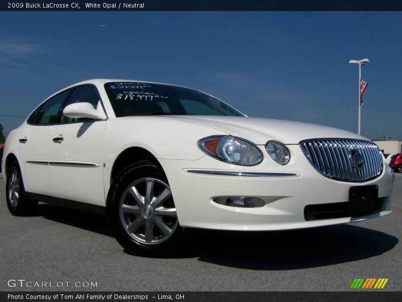 White Opal / Neutral 2009 Buick LaCrosse CX