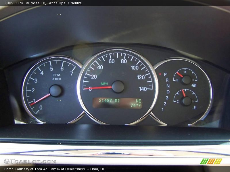 White Opal / Neutral 2009 Buick LaCrosse CX