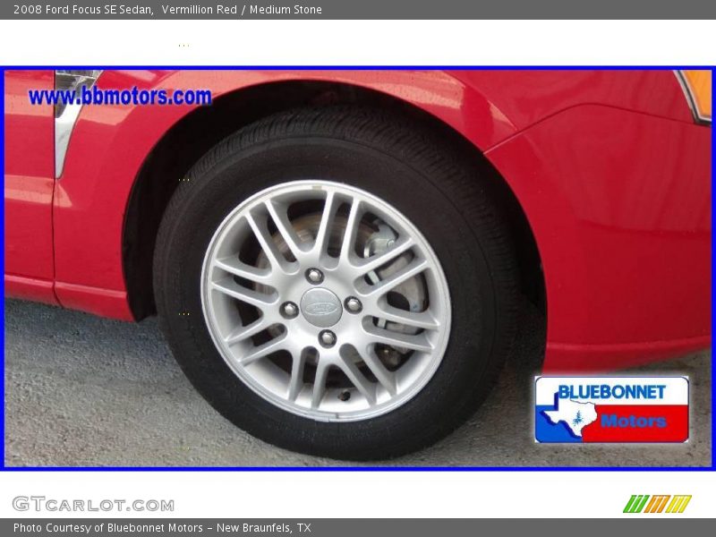Vermillion Red / Medium Stone 2008 Ford Focus SE Sedan