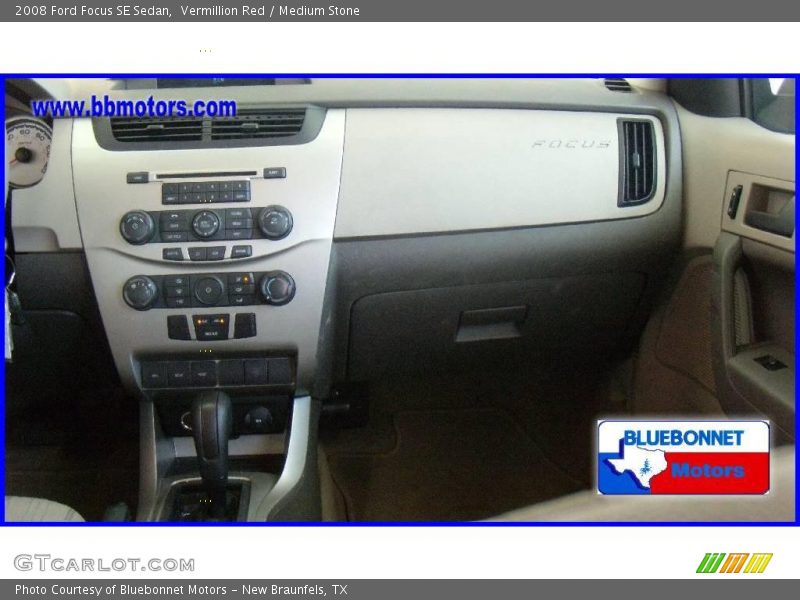 Vermillion Red / Medium Stone 2008 Ford Focus SE Sedan
