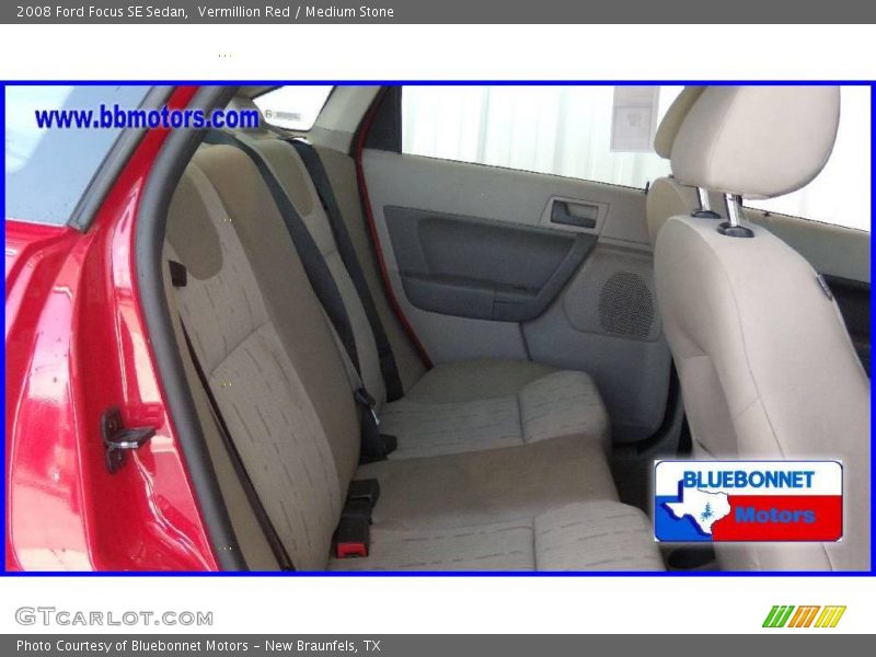 Vermillion Red / Medium Stone 2008 Ford Focus SE Sedan