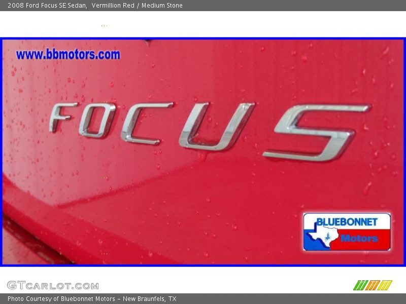 Vermillion Red / Medium Stone 2008 Ford Focus SE Sedan