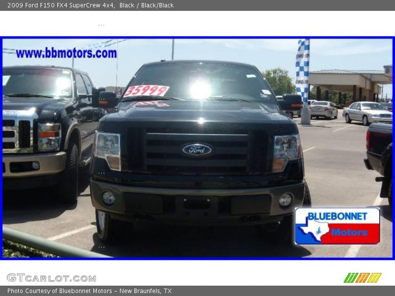 Black / Black/Black 2009 Ford F150 FX4 SuperCrew 4x4