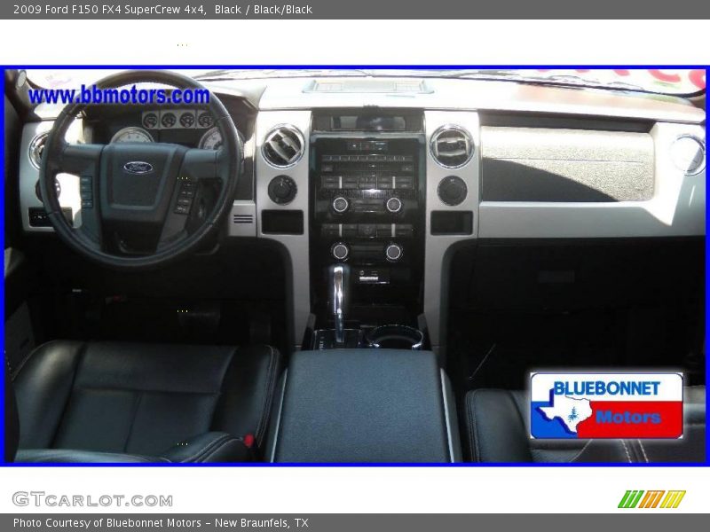 Black / Black/Black 2009 Ford F150 FX4 SuperCrew 4x4
