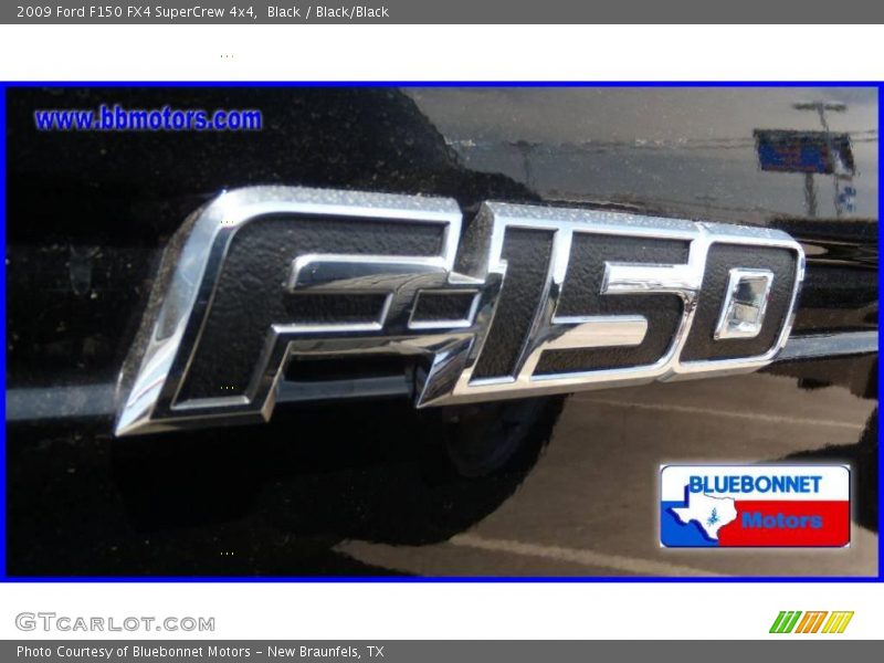 Black / Black/Black 2009 Ford F150 FX4 SuperCrew 4x4